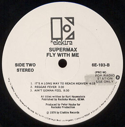 Supermax : Fly With Me (LP, Album, Promo)