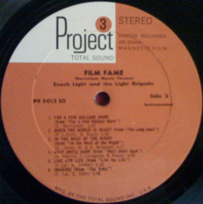 Enoch Light And The Light Brigade : Film Fame - Marvelous Movie Themes (LP, Album)