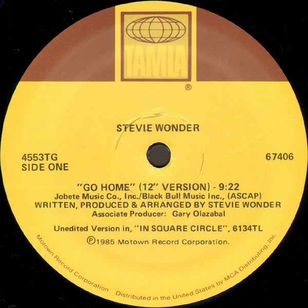 Stevie Wonder : Go Home (12", Single)