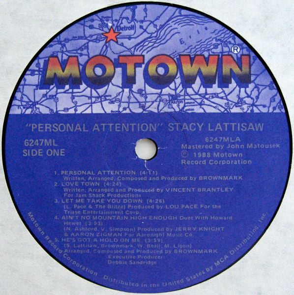 Stacy Lattisaw : Personal Attention (LP, Album)