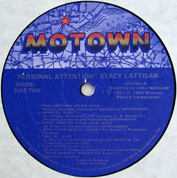 Stacy Lattisaw : Personal Attention (LP, Album)