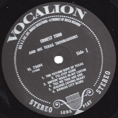 Ernest Tubb And His Texas Troubadours : Ernest Tubb And His Texas Troubadours (LP)