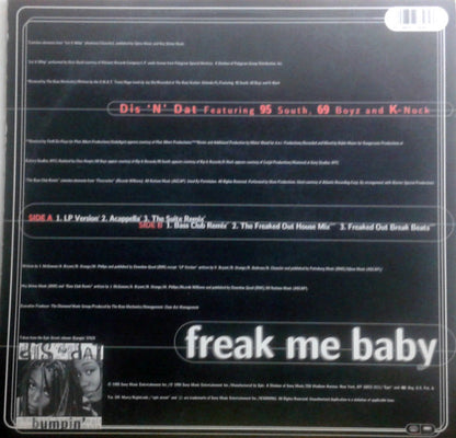 Dis 'N' Dat : Freak Me Baby (12")