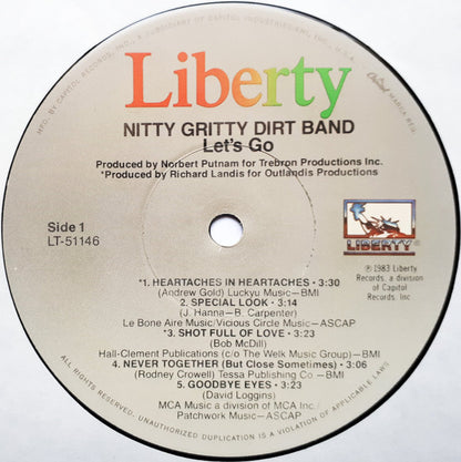 Nitty Gritty Dirt Band : Let's Go (LP, Album, Jac)