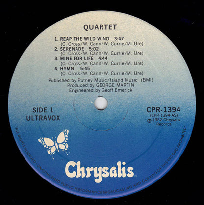 Ultravox : Quartet (LP, Album)