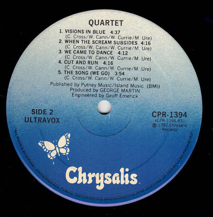 Ultravox : Quartet (LP, Album)