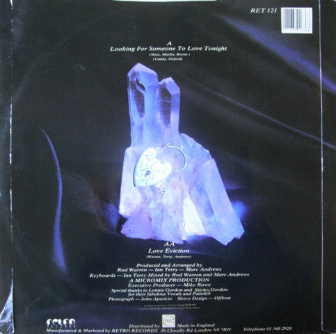 Quartzlock : Looking For Someone To Love Tonight c/w Love Eviction (12")
