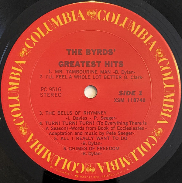 The Byrds : The Byrds' Greatest Hits (LP, Comp, RE, Pit)