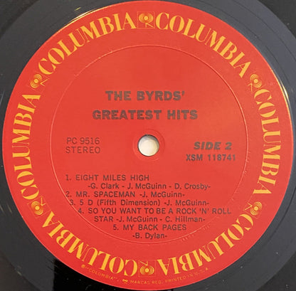 The Byrds : The Byrds' Greatest Hits (LP, Comp, RE, Pit)