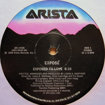 Exposé : Exposed To Love (12")