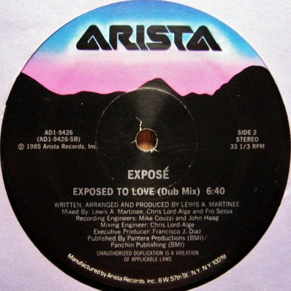 Exposé : Exposed To Love (12")