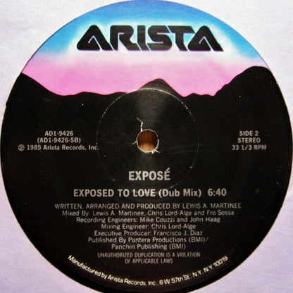 Exposé : Exposed To Love (12")
