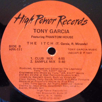 Tony Garcia Featuring Phantom House : The Itch (12")