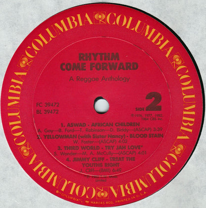 Various : Rhythm Come Forward (A Reggae Anthology) (LP, Comp, Pit)