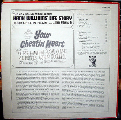 Hank Williams Jr. : Your Cheatin' Heart (Original Motion Picture Sound Track) (LP, Album)