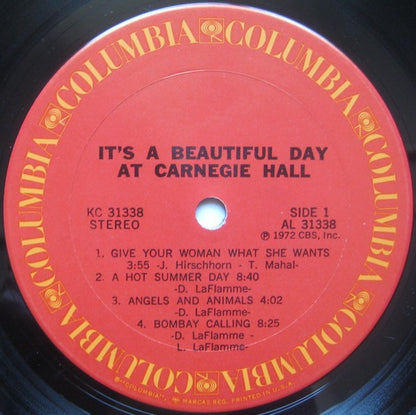 It's A Beautiful Day : At Carnegie Hall (LP, Album, Pit)