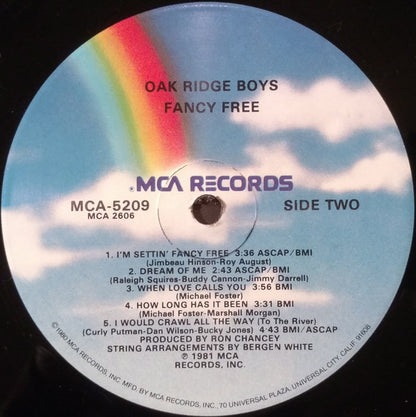 The Oak Ridge Boys : Fancy Free (LP, Album, Glo)