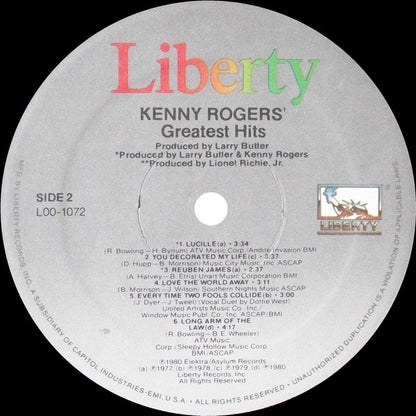 Kenny Rogers : Greatest Hits (LP, Comp)