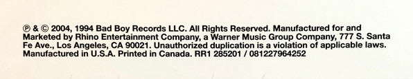 Notorious B.I.G. : Ready To Die (2xLP, Album, RE, Gat)