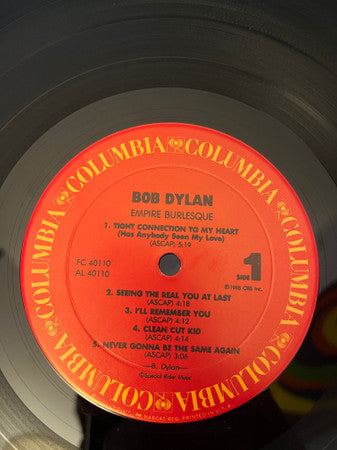 Bob Dylan : Empire Burlesque (LP, Album)