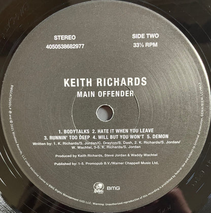 Keith Richards : Main Offender (LP, Album, RE)