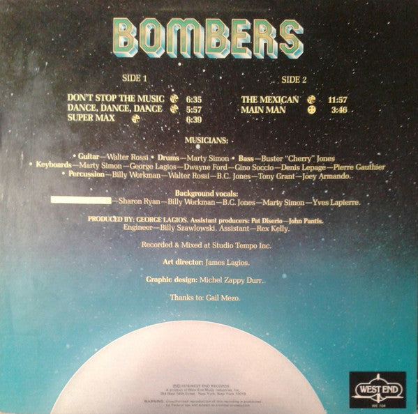 Bombers : Bombers (LP, Album)