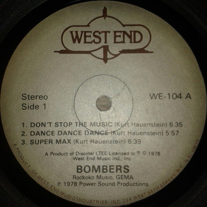 Bombers : Bombers (LP, Album)