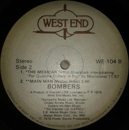 Bombers : Bombers (LP, Album)