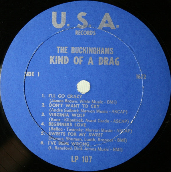 The Buckinghams : Kind Of A Drag (LP, Album, Mono)