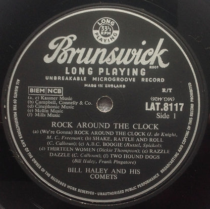 Bill Haley And His Comets : Rock Around The Clock (LP, Album, Comp)