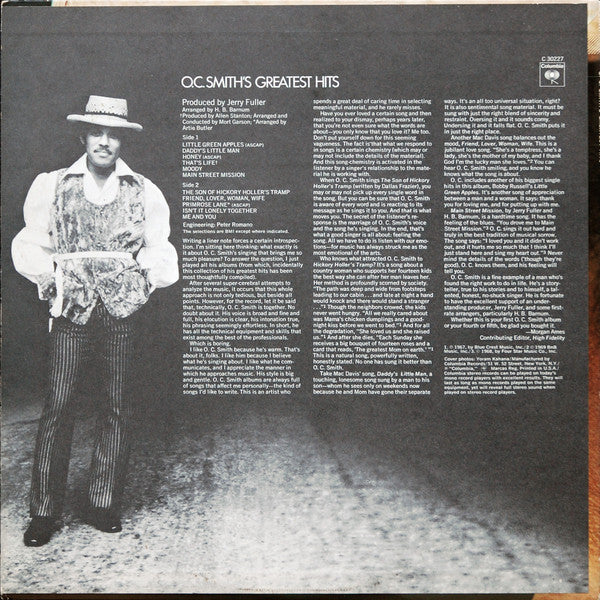 OC Smith : O. C. Smith's Greatest Hits (LP, Comp)