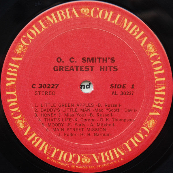 OC Smith : O. C. Smith's Greatest Hits (LP, Comp)
