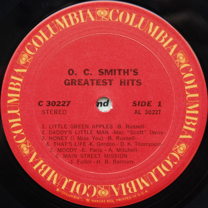 OC Smith : O. C. Smith's Greatest Hits (LP, Comp)