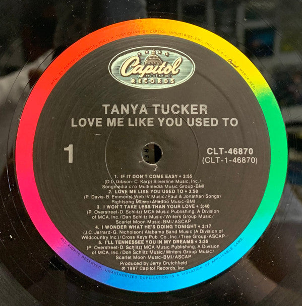 Tanya Tucker : Love Me Like You Used To (LP, Album, Spe)