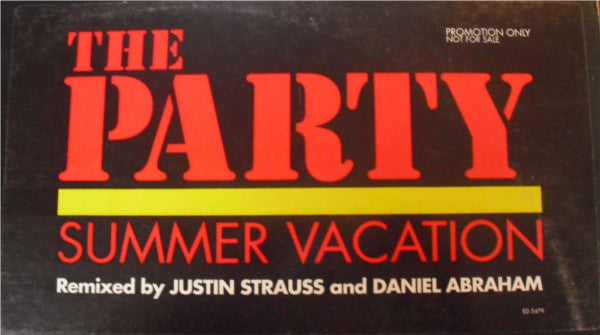 The Party : Summer Vacation (12", Promo)