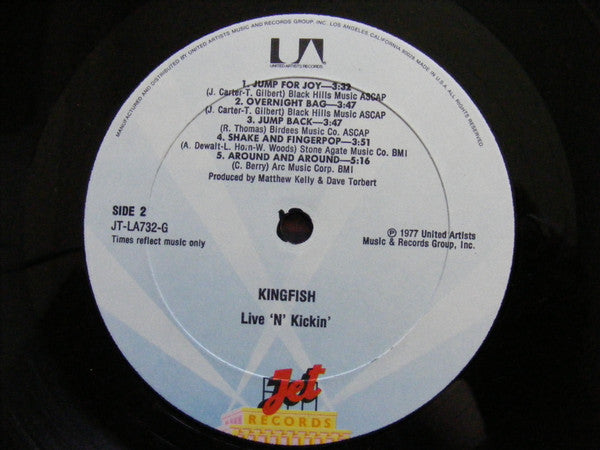 Kingfish : Live 'N' Kickin' (LP, Album, All)
