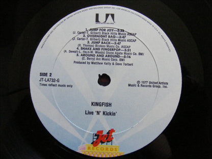 Kingfish : Live 'N' Kickin' (LP, Album, All)
