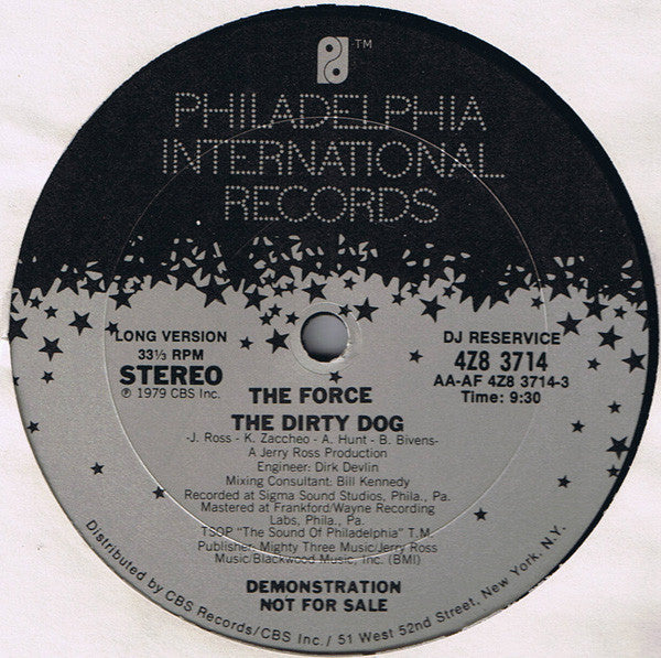 The Force (8) : The Dirty Dog (12", Promo)