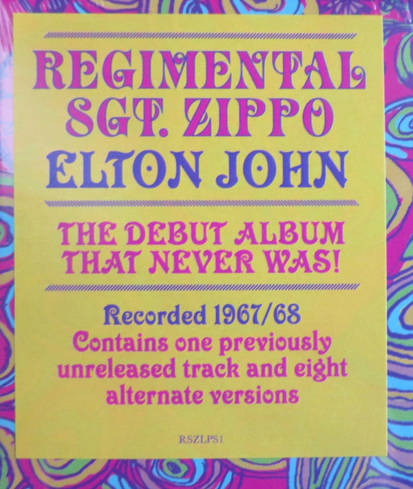 Elton John : Regimental Sgt. Zippo (LP, Album)
