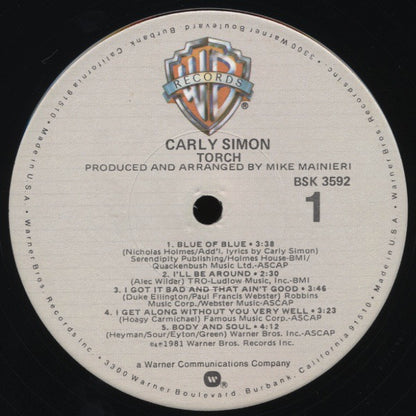 Carly Simon : Torch (LP, Album, Win)