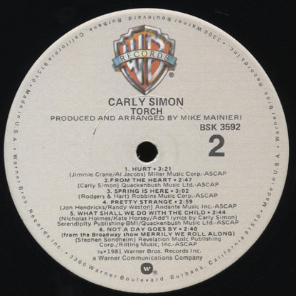 Carly Simon : Torch (LP, Album, Win)