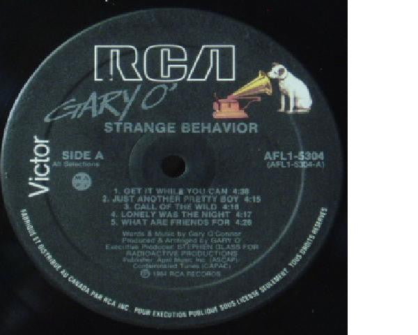Gary O'Connor : Strange Behavior (LP, Album, RP)