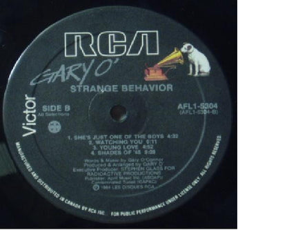Gary O'Connor : Strange Behavior (LP, Album, RP)