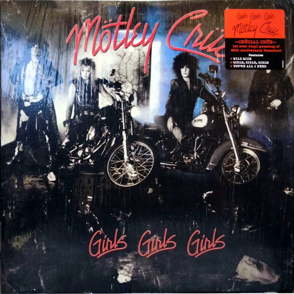 Mötley Crüe : Girls, Girls, Girls (LP, Album, RE, RM, 40t)