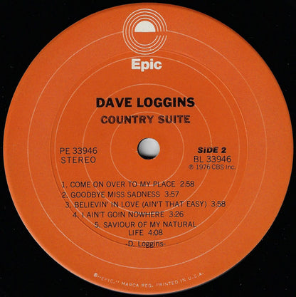 Dave Loggins : Country Suite (LP, Album, Pit)