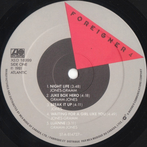 Foreigner : 4 (LP, Album, Qua)