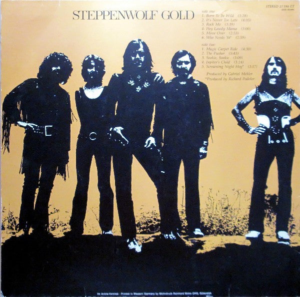 Steppenwolf : Gold (Their Great Hits) (LP, Comp, RE)