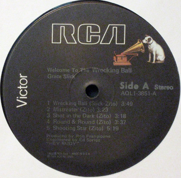 Grace Slick : Welcome To The Wrecking Ball! (LP, Album)