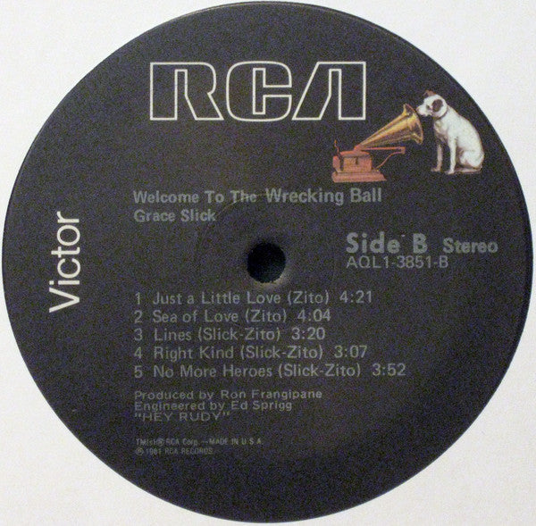 Grace Slick : Welcome To The Wrecking Ball! (LP, Album)