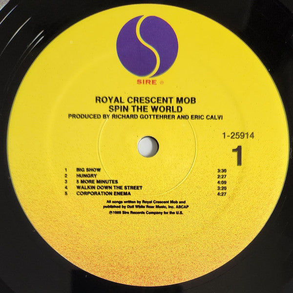 Royal Crescent Mob : Spin The World (LP, Album, Spe)